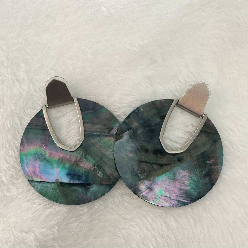 Kendra Scott Diane Earrings in Abalone Shell/Silver